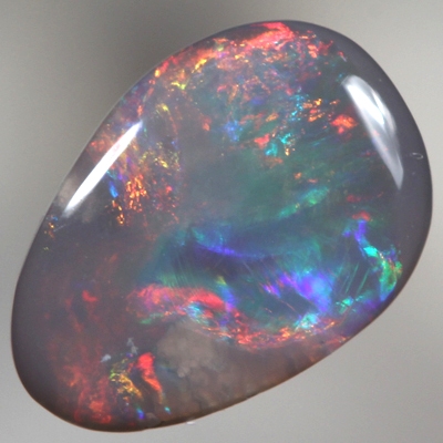SOLID SEMI BLACK OPAL Bright rich fire